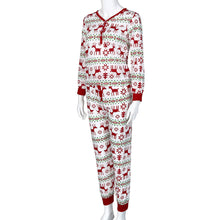 Christmas XMAS Adult Woman Pajamas Set Deer Sleepwear Nightwear Pyjamas Gift L