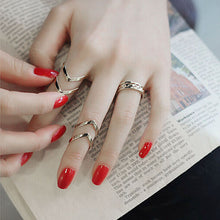 Fashion Geometry 3Pcs/Set Fashion Design Stack Above Knuckle Nail Ring GD