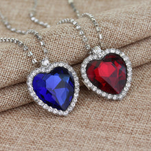 Crystal Heart Necklace For Women Romantic Fashion Classic Luxury Rhinestones