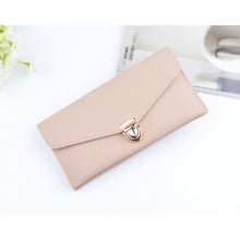 Women 's long section of solid color fashion wallet