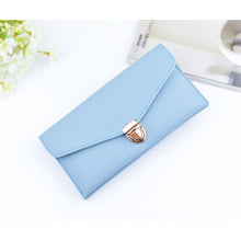 Women 's long section of solid color fashion wallet